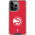 NBA Atlanta Hawks Distressed iPhone 16 Pro Max Clear Case